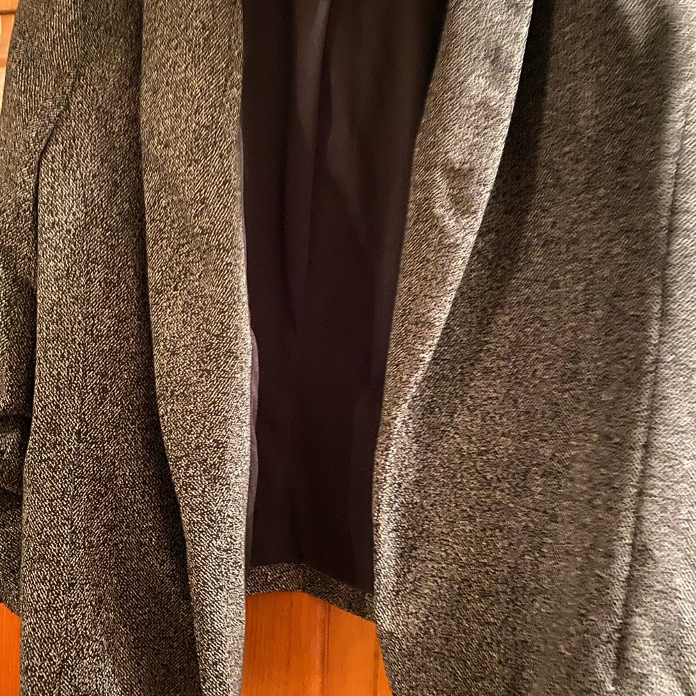Ann Taylor Gray Blazer 3/4 sleeve